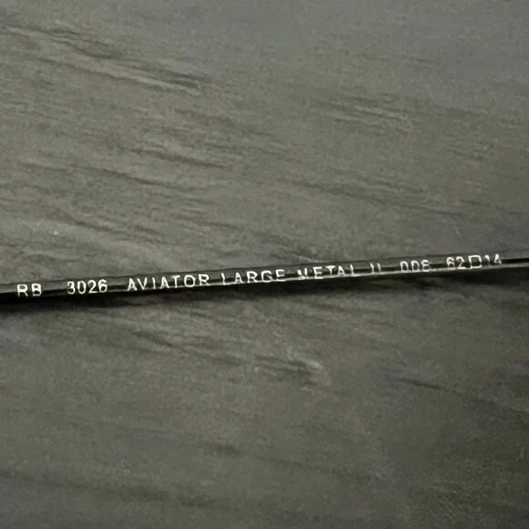 Ray Ban Aviator Black Large Metal Frame - Picture 5 of 7